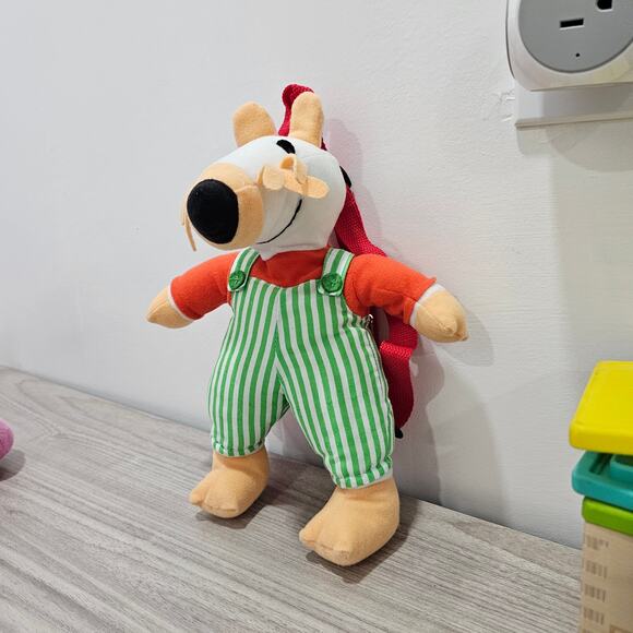 Maisy Small Backpack with clip plush keychain vintage mischief makers - Picture 3 of 16